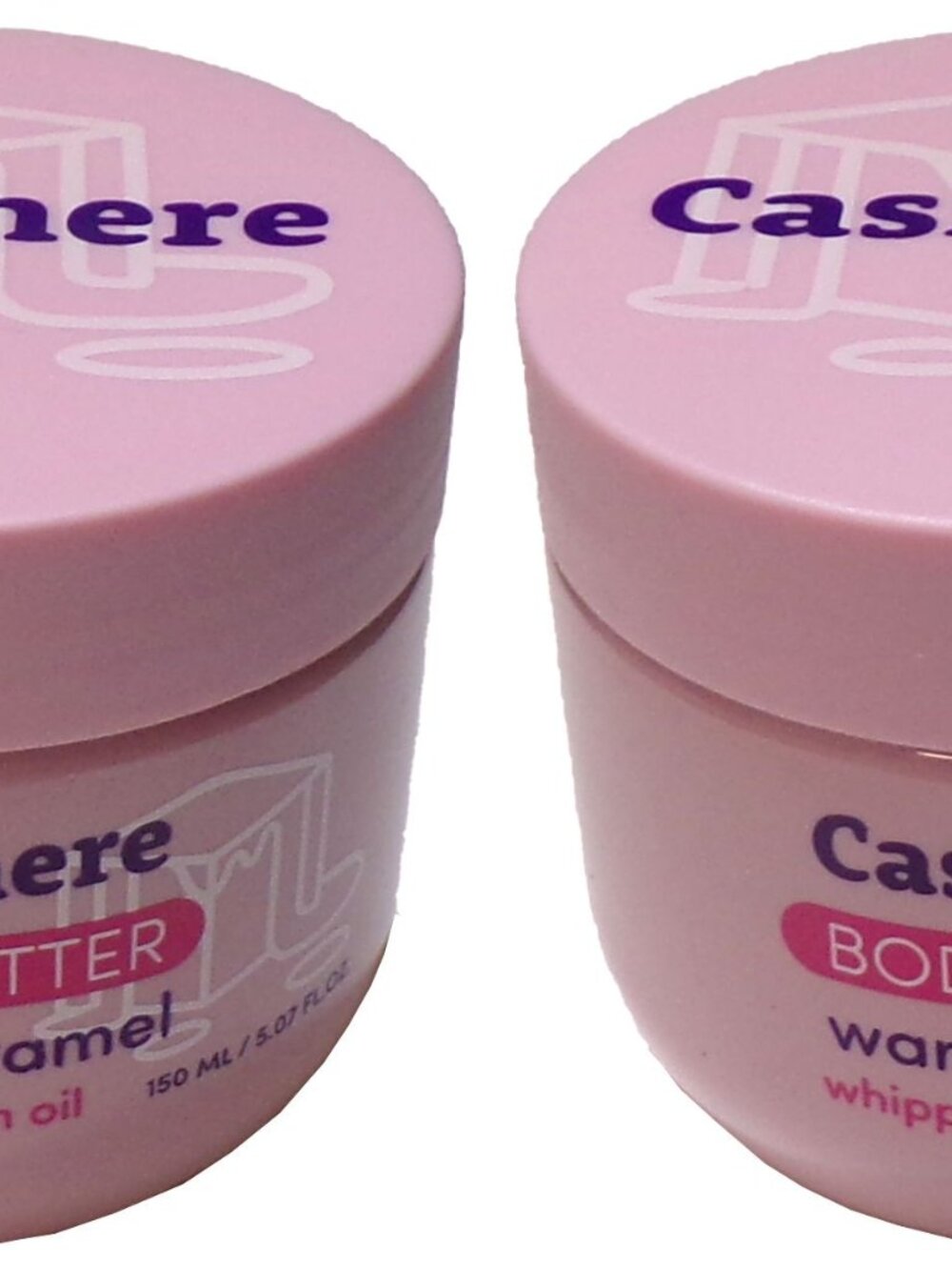 Cashmere Whipped Body Butter, Warm Caramel Scent, 150 mL (Set of 2)